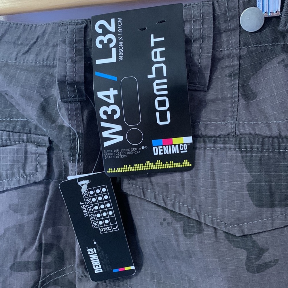 NWT gray cargo pants